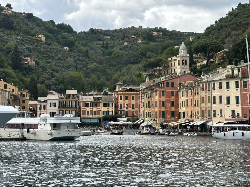 Portofino, Italy harbour with boats