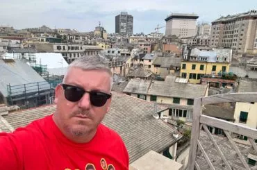 Barrie Jarrett in Genoa Italy