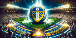 DALL·E 2024-01-27 00.52.39 - Create a visually dynamic image centered around Leeds United's bid in the Championship promotion race. The background should feature a packed Elland R