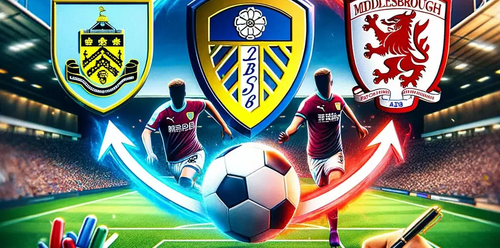 Leeds United burnley and Middlesbrough transfer